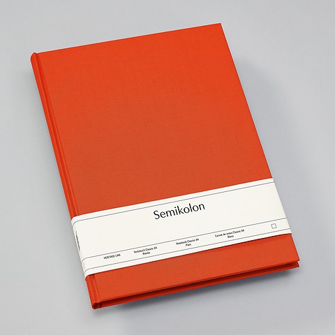 Notizbuch Classic (A4), orange, Blanko