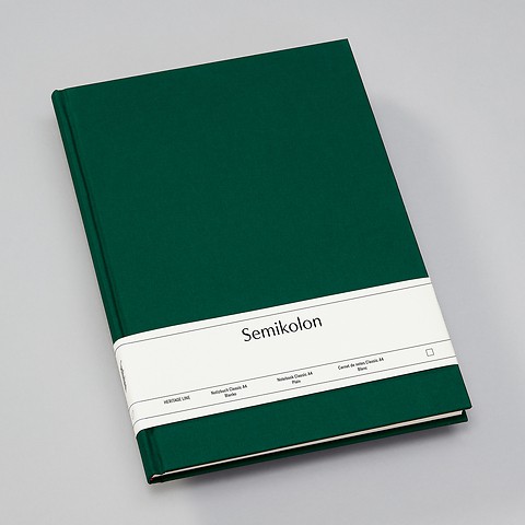 Notizbuch Classic mit Buchleinenbezug Forest A4 Blanko