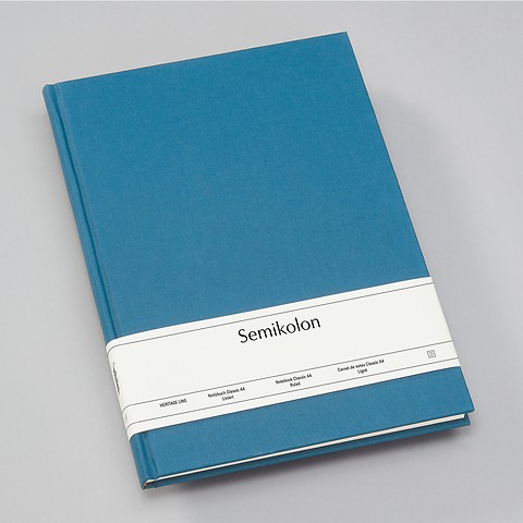Notizbuch Classic (A4), azzurro, Liniert