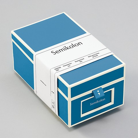 Visitenkartenbox, azzurro