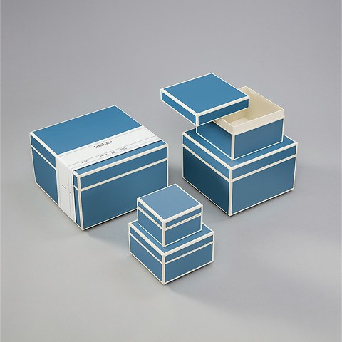 5er-Set Aufbewahrungsboxen Azzurro