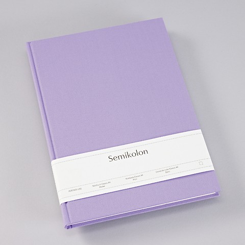Notizbuch Classic mit Buchleinenbezug Lilac Silk A4 Blanko