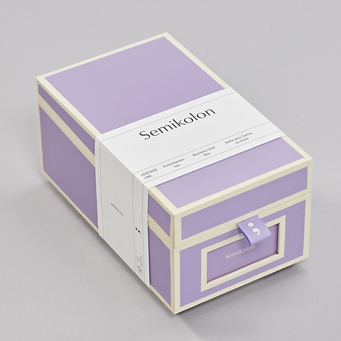 Visitenkartenbox mit Registerset A-Z Lilac Silk